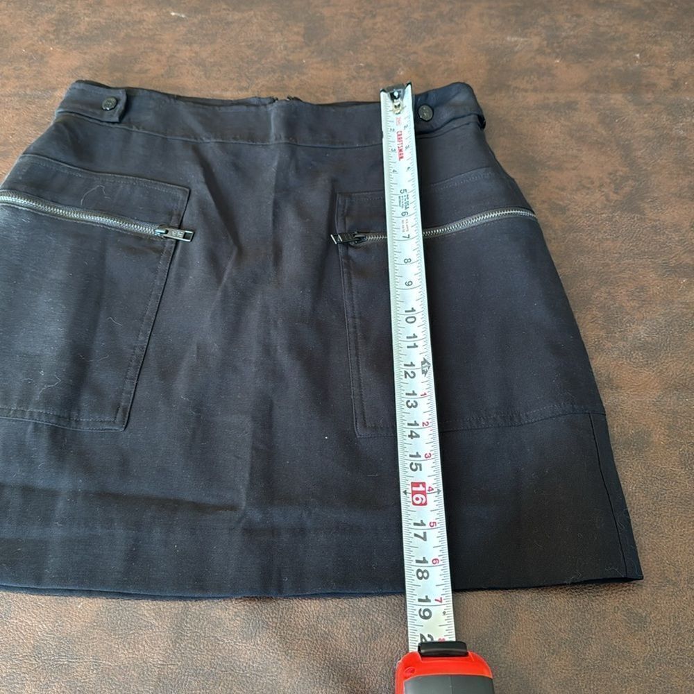 NWOT DKNY Frosted Twill Zip Cargo Pocket Mini Skirt - Picture 10 of 10